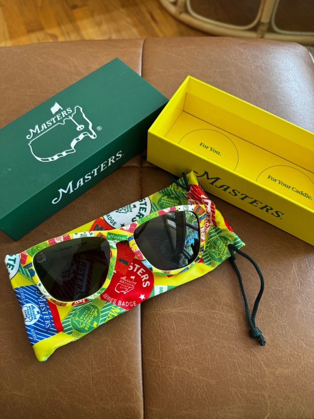 2026 Masters x Goodr: “The Badges - Yellow” sunglasses